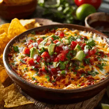 Football Food Taco Dip Supreme – Tex-Mex, Dip Bowl Favorite