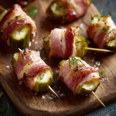 Ham-Wrapped Pickle Poppers – Tangy, Crunchy Football Food