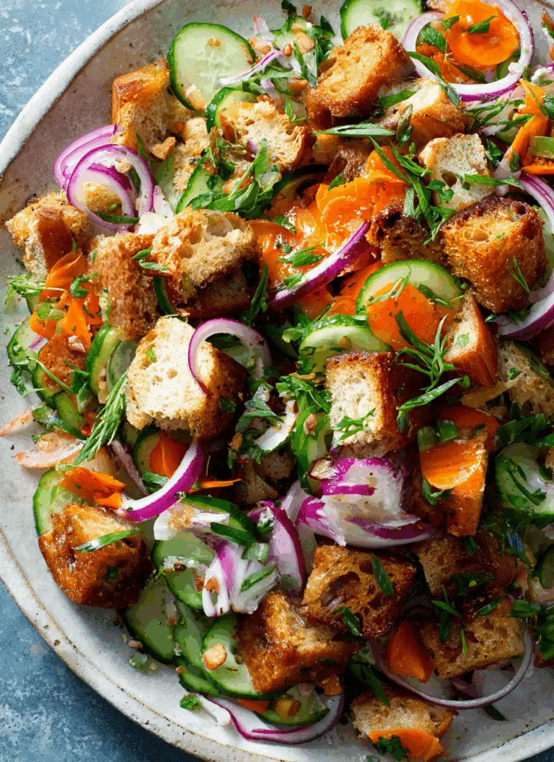 Labor Day Banh Mi Panzanella – Vietnamese-Inspired Picnic Salad