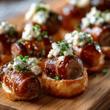Pretzel Bratwurst Bites – Savory Mini Football Food