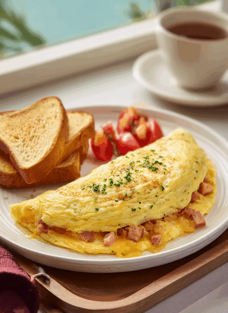 Luncheon Meat Omelette – Fluffy, Filling & Protein-Packed