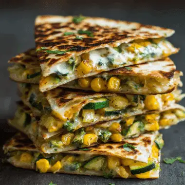 Labor Day Zucchini Corn Quesadillas – Veggie-Packed Summer Melts