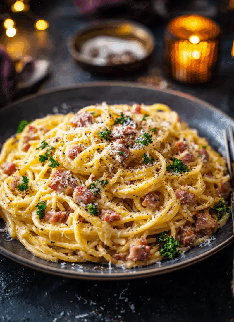 Luncheon Meat Carbonara – Creamy, Easy & Comforting