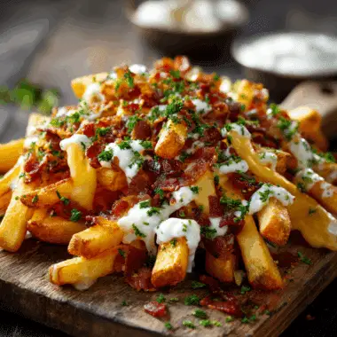 Cheese Fries Loaded – Gooey, Bacon-Topped Football Food