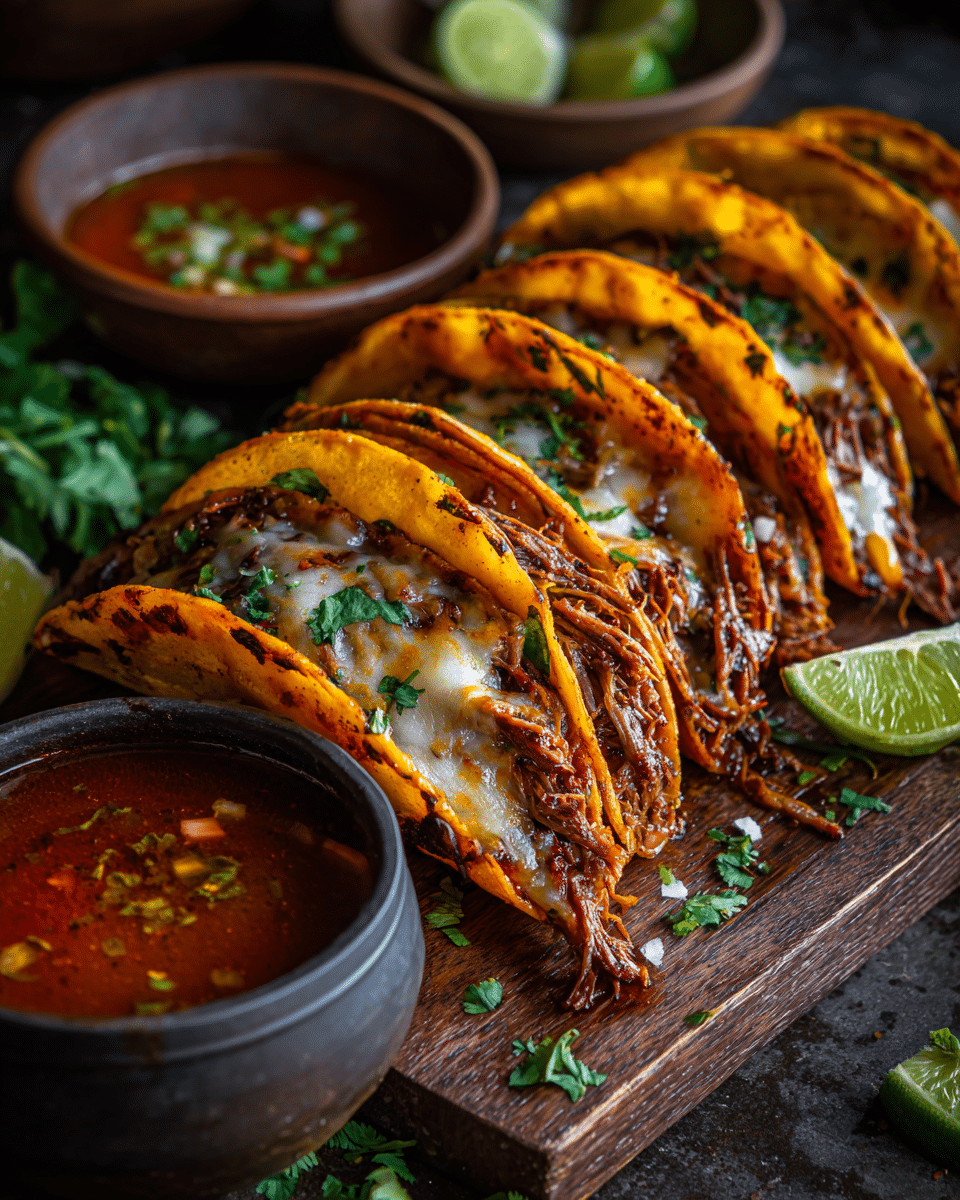 Birria Tacos – Juicy Slow‑Cooked Meat Mexican Independence Day Food
