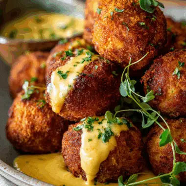 Football Food Boudin Balls with Mustard – Cajun, Fried & Fan-Favorite Bite