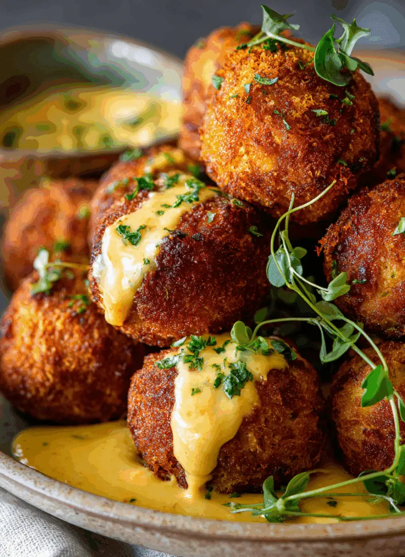 Football Food Boudin Balls with Mustard – Cajun, Fried & Fan-Favorite Bite