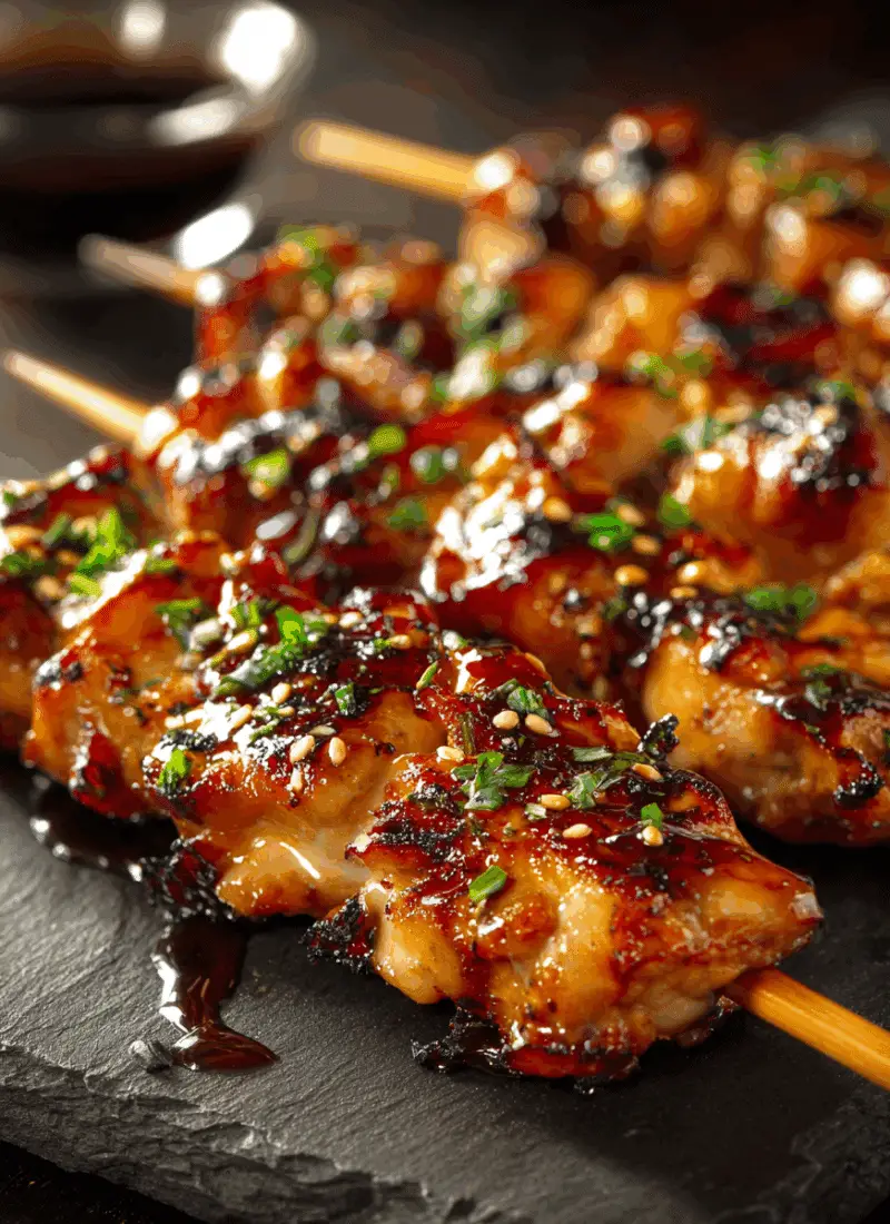 Honey Garlic Chicken Skewers – Sticky, Smoky & Perfect Fall BBQ