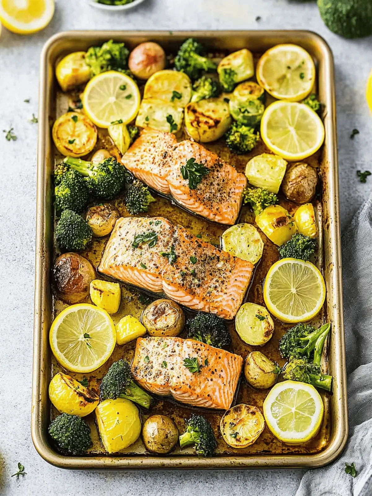 Sheet Pan Salmon and Vegetables