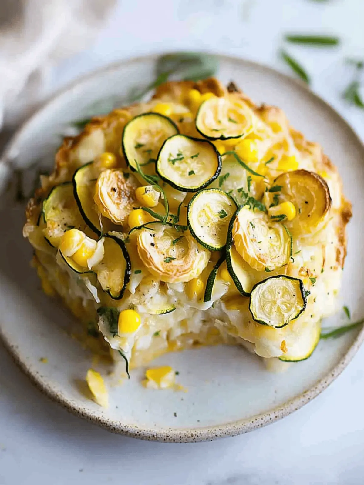 Savory Sweet Corn Zucchini Pie Recipe for Summer Happiness