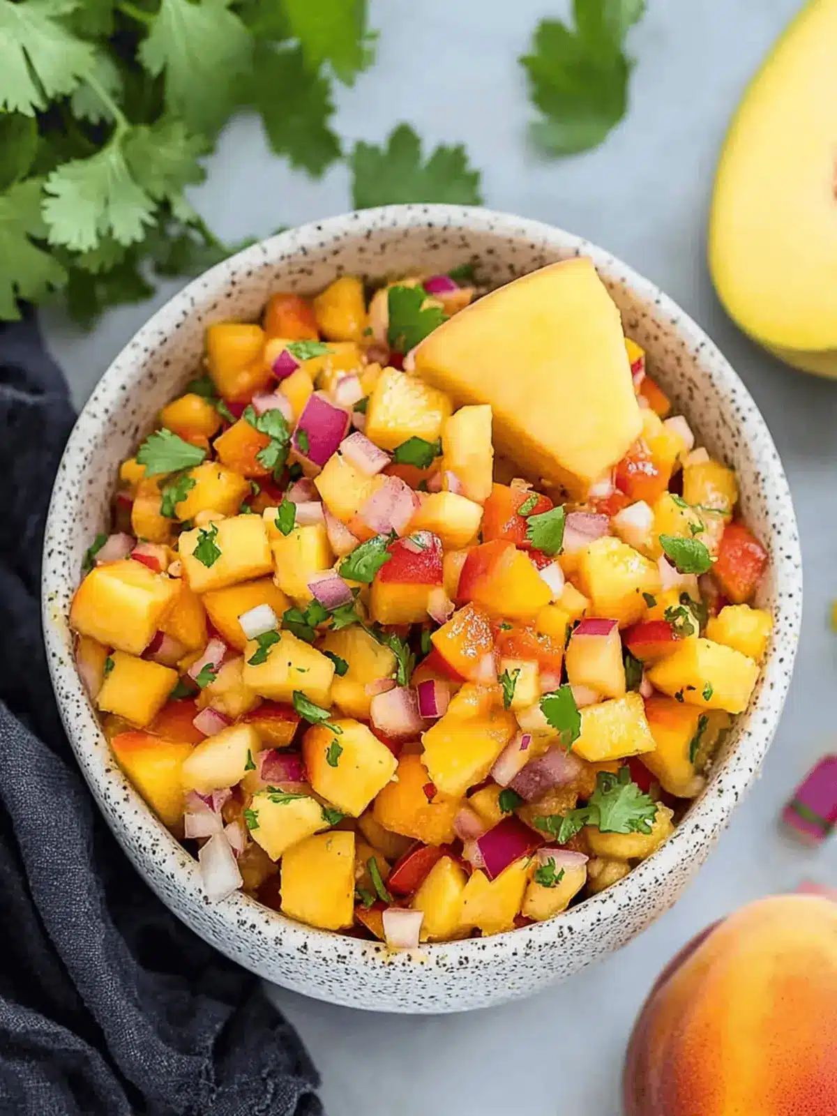 Peach Mango Salsa