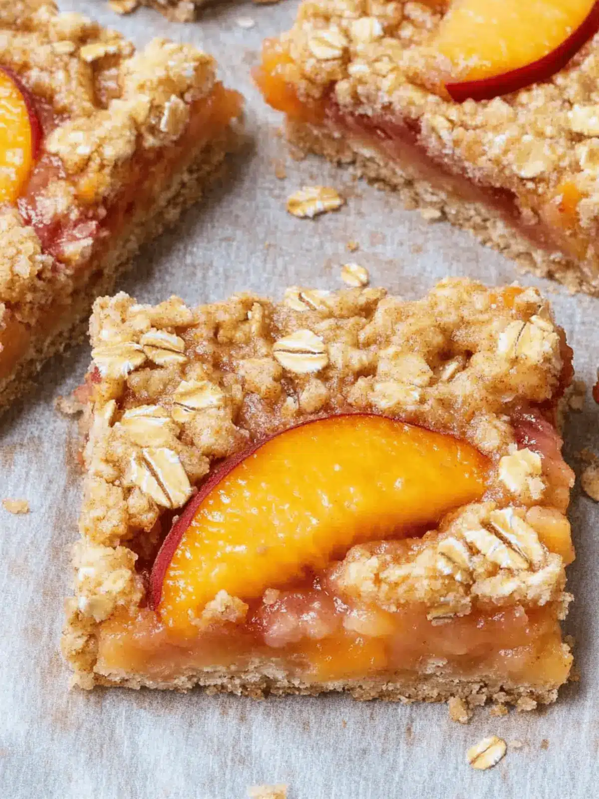 Peach Oatmeal Bars