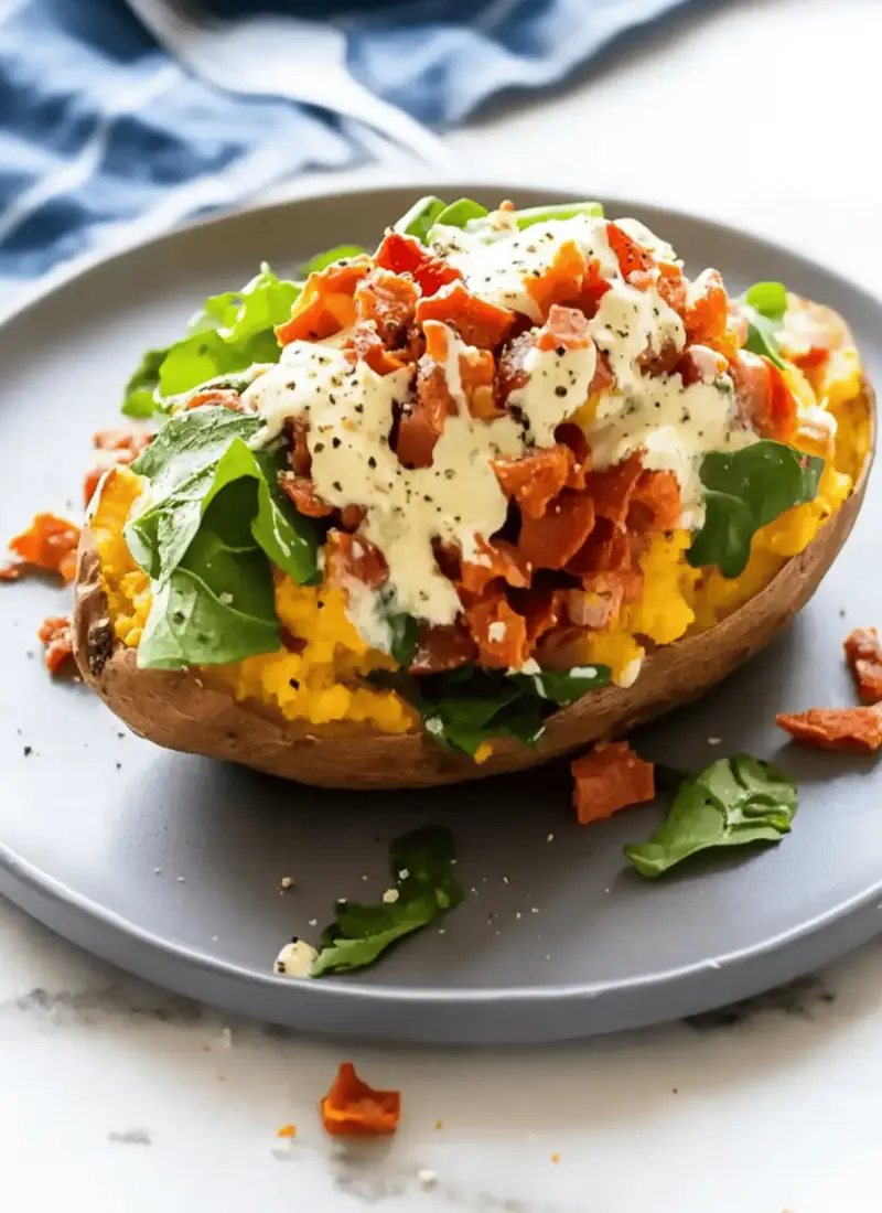 Breakfast Stuffed Sweet Potato