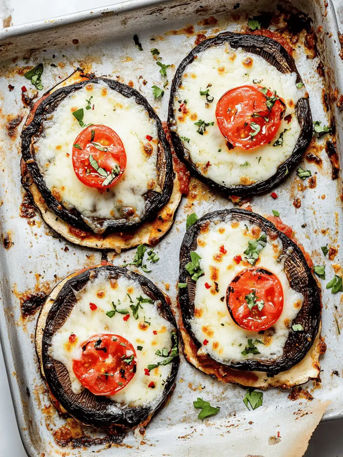 Portobello Mushroom Pizzas