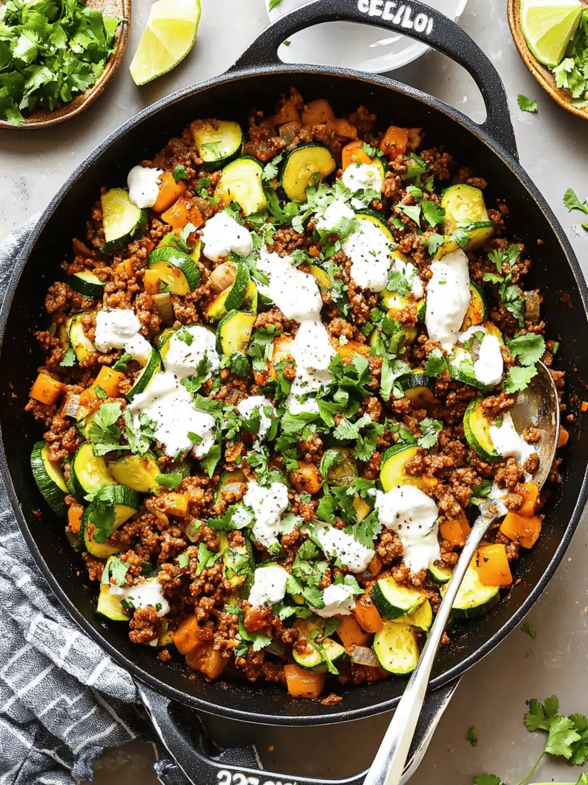 Hearty Ground Beef and Zucchini Skillet in Under 30 Minutes