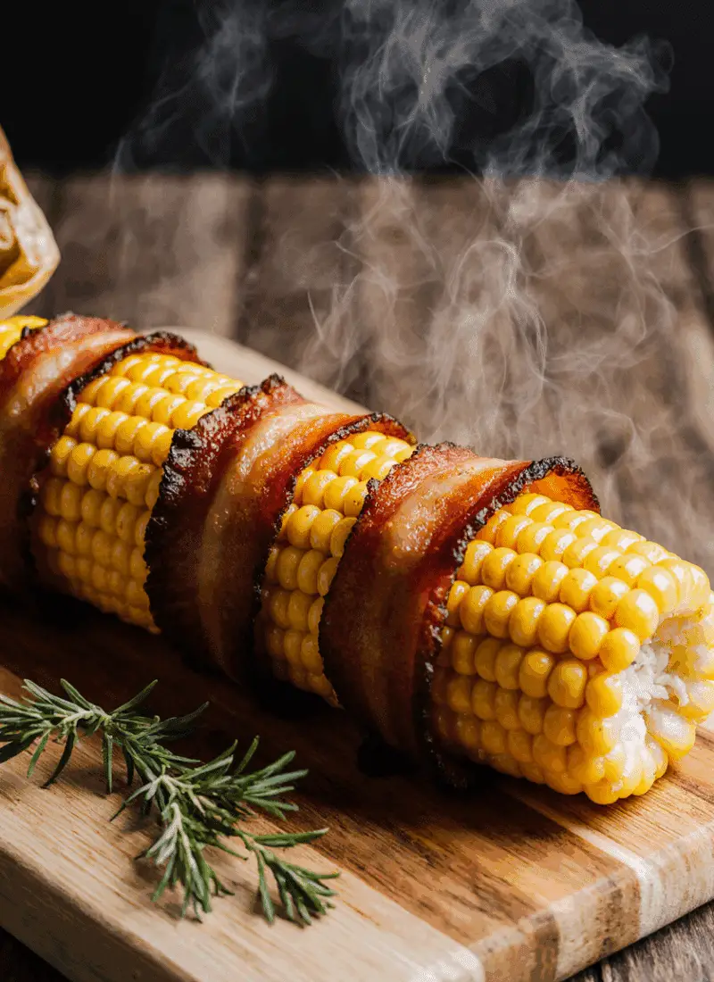 Bacon-Wrapped Corn on the Cob – Savory, Sweet & Grilled