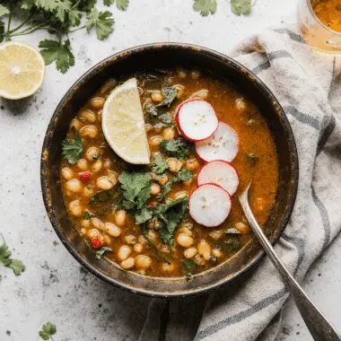Vegan Pozole Verde or Rojo – Hearty, Garnished & Authentic Mexican Independence Day Food