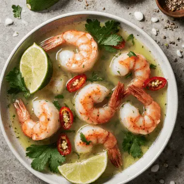 Aguachile Shrimp with Lime – Zesty, Fresh & Bright Mexican Independence Day Food