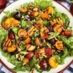 Grilled Plum Salad-A Kiss Of Fire Makes Fruit Sing!