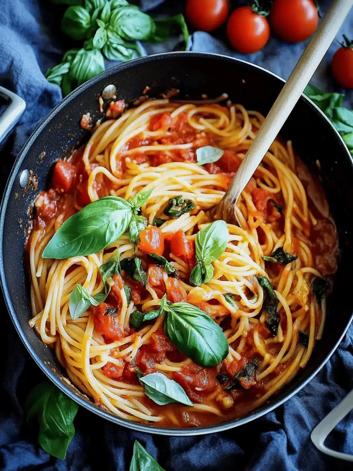 Healthy Spaghetti with Fresh Tomato Sauce in Just 20 Minutes