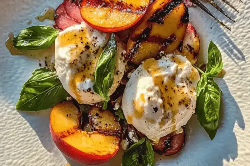 Grilled Peach & Burrata Salad