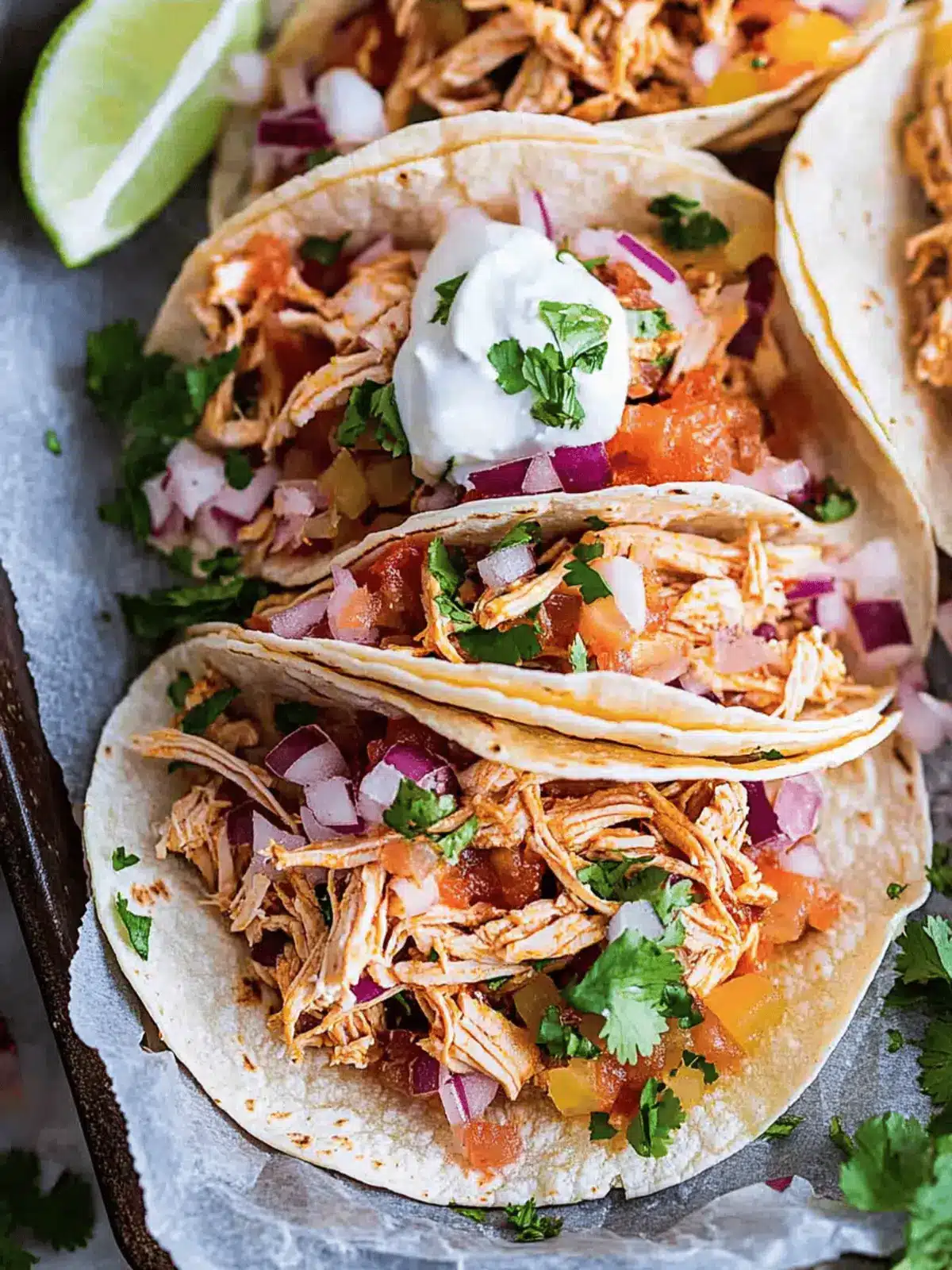 Crockpot Chicken Tacos