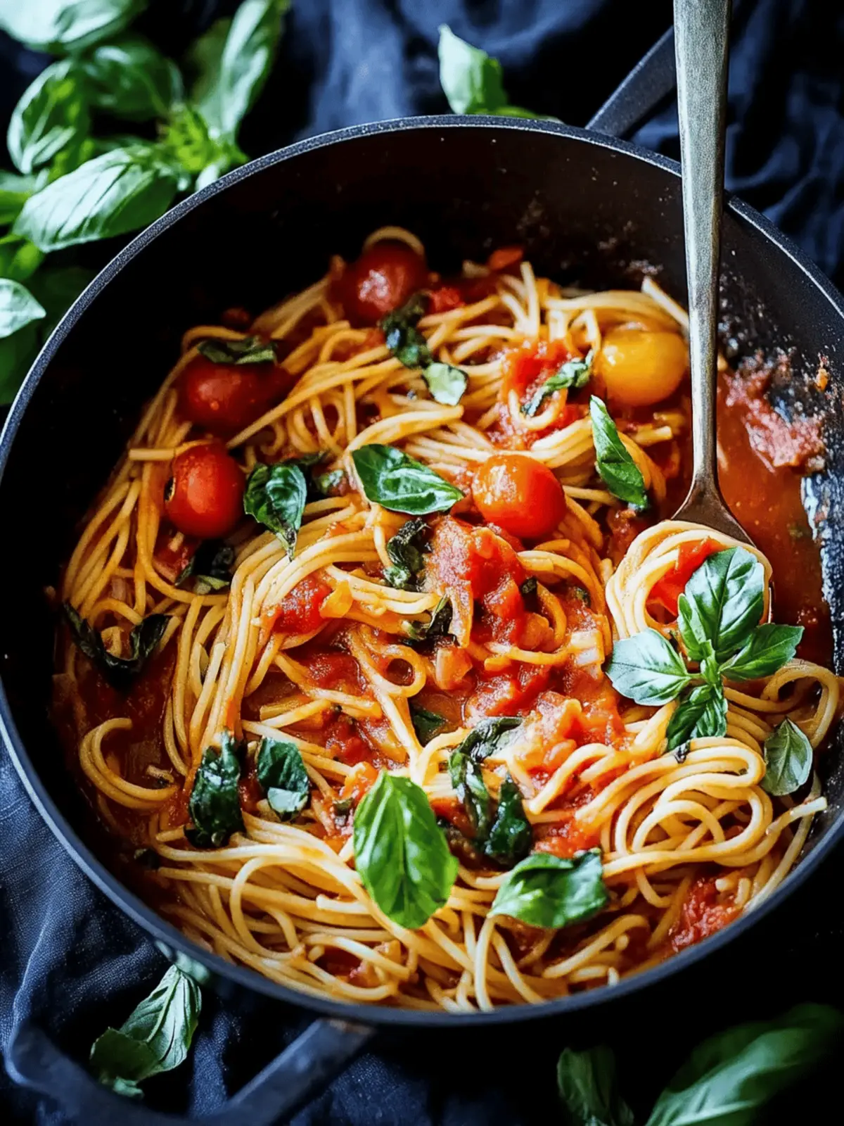 Healthy Spaghetti with Fresh Tomato Sauce