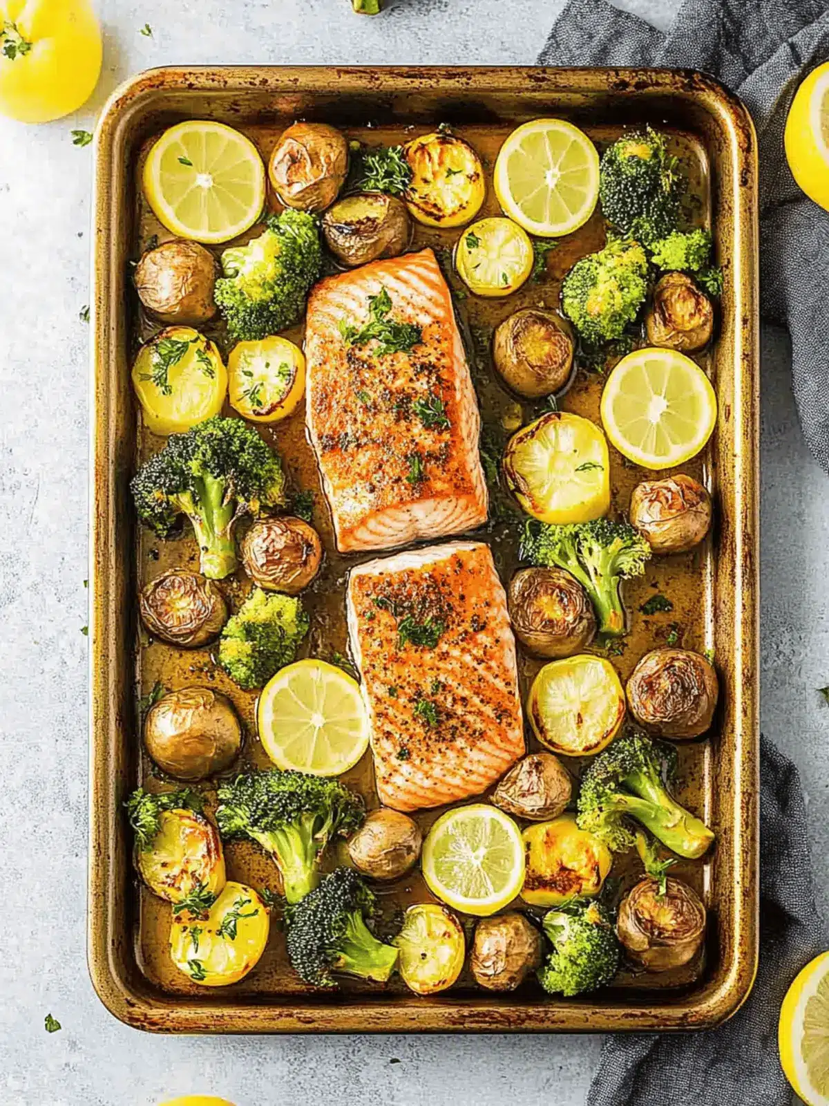 Sheet Pan Salmon and Vegetables