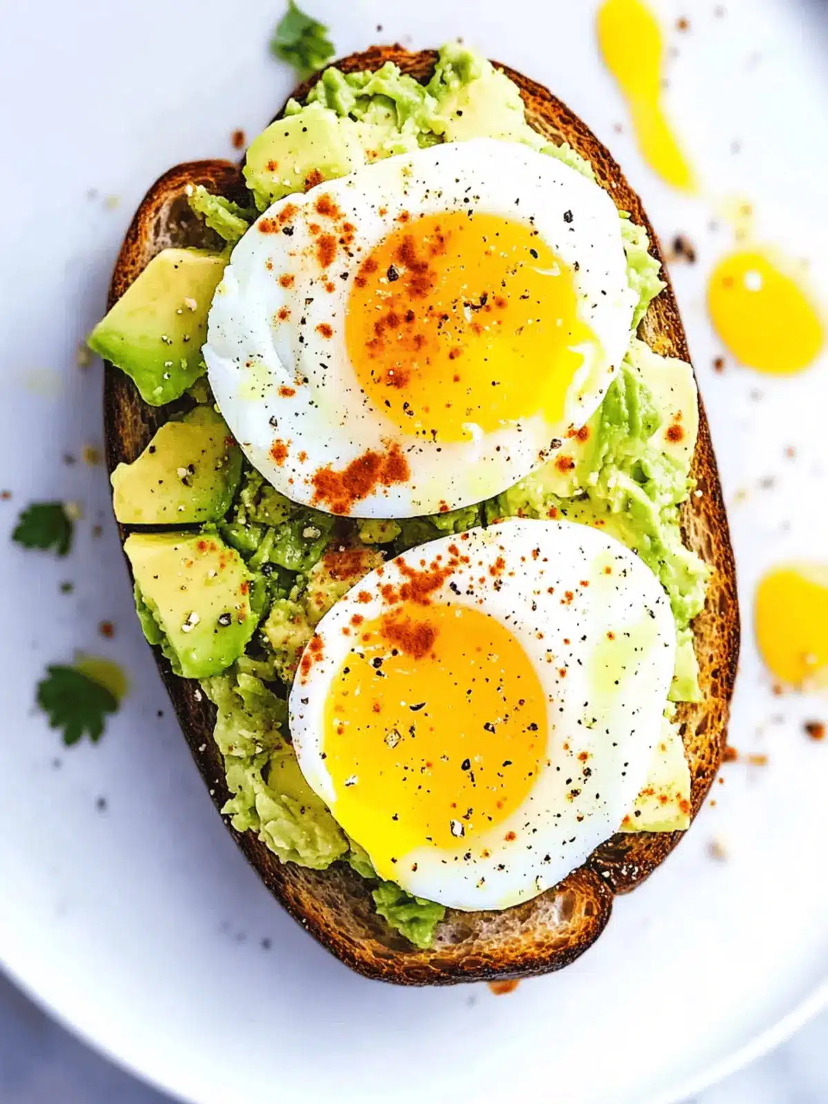 Simple Avocado Toast with Egg