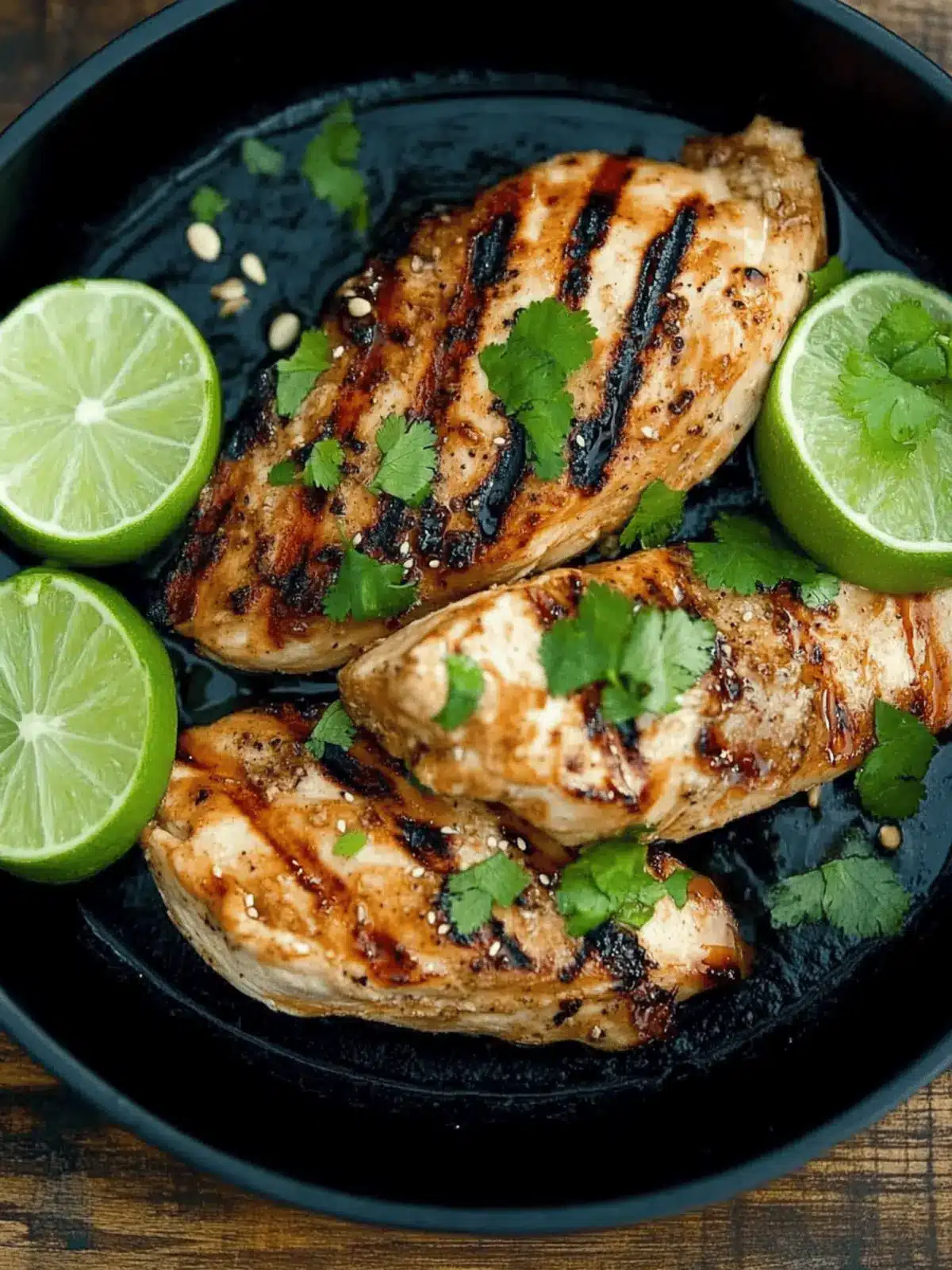 Grilled Sesame Lime Chicken Breasts