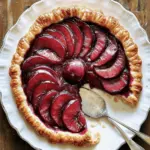 Delicious Plum Puff Pastry Tart with Cardamom