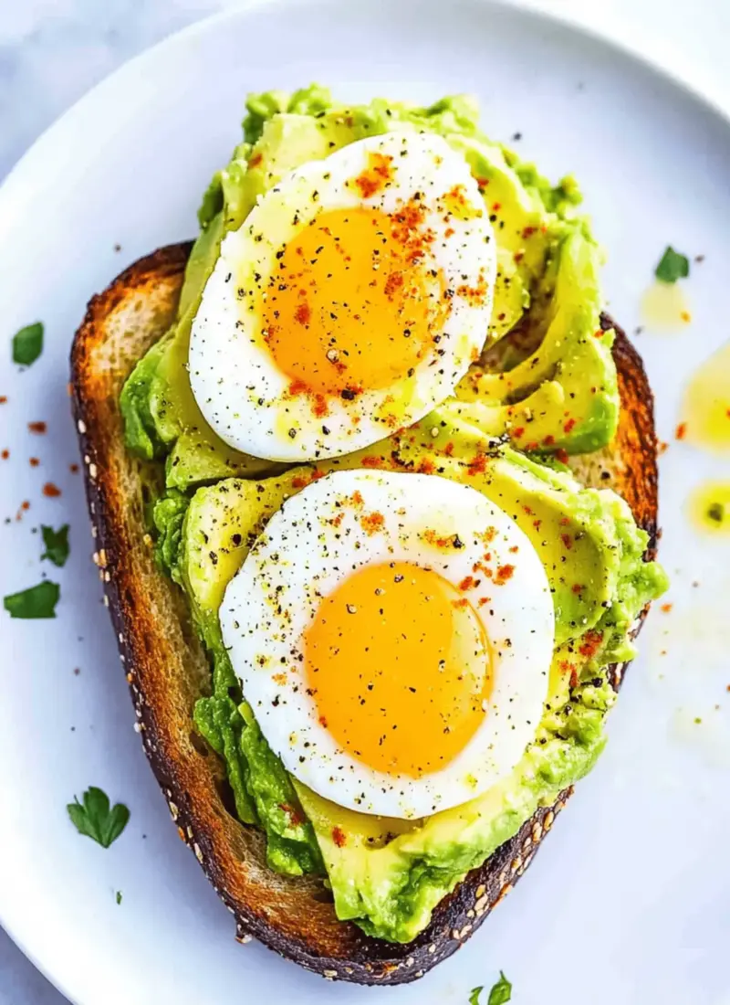 Simple Avocado Toast with Egg