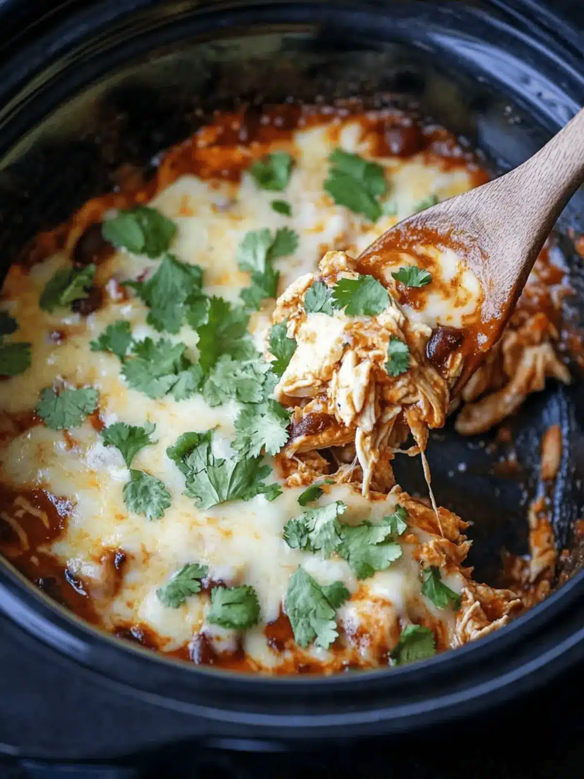 Easy slow cooker chicken enchiladas recipe