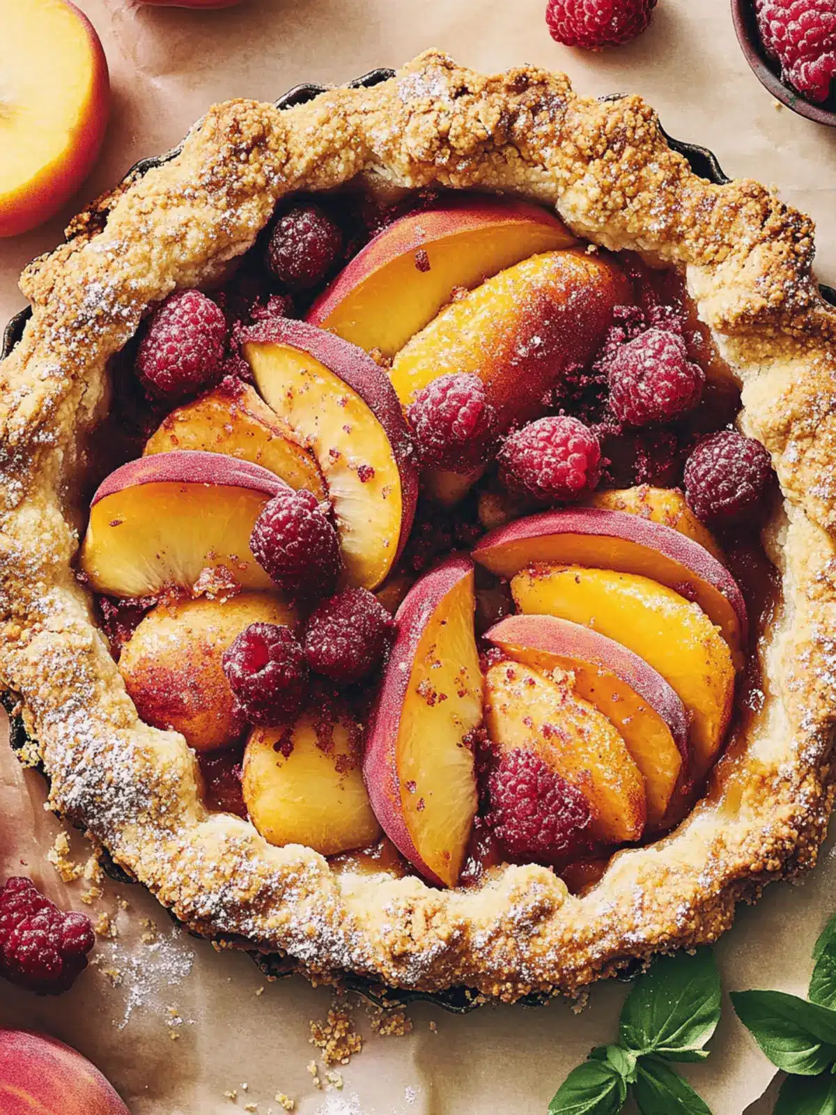 Mouthwatering Rustic Peach Tart with Flaky Crust Recipe