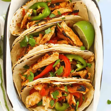 Slow Cooker Chicken Fajitas