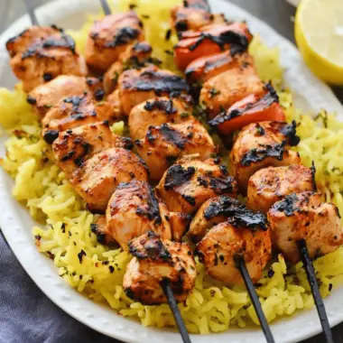 Middle Eastern-Style Grilled Chicken Kabobs