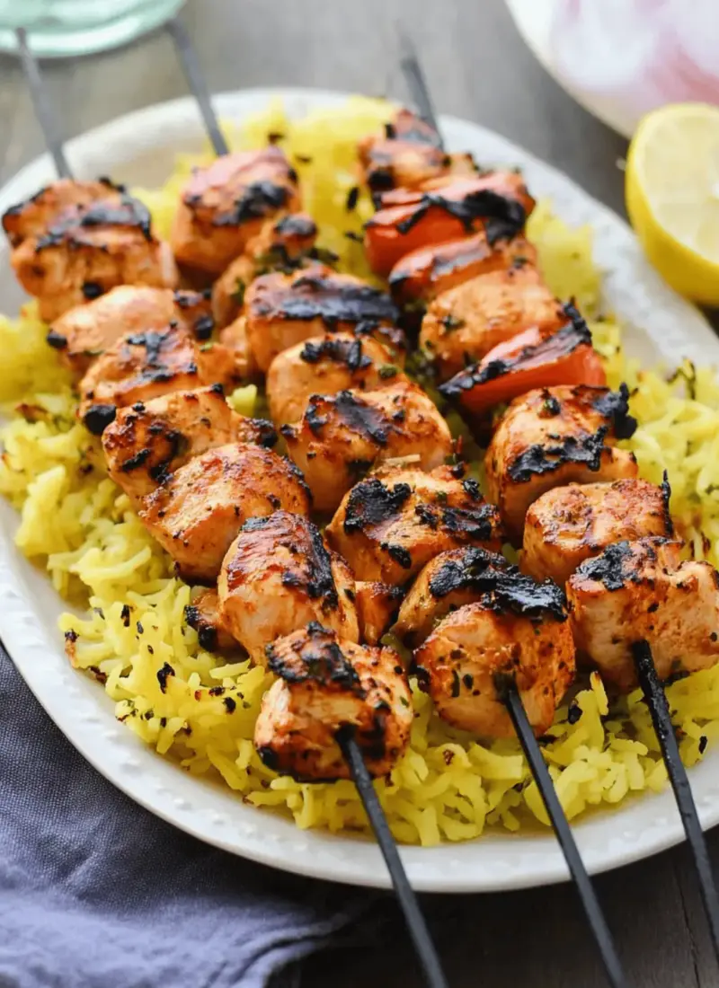 Middle Eastern-Style Grilled Chicken Kabobs