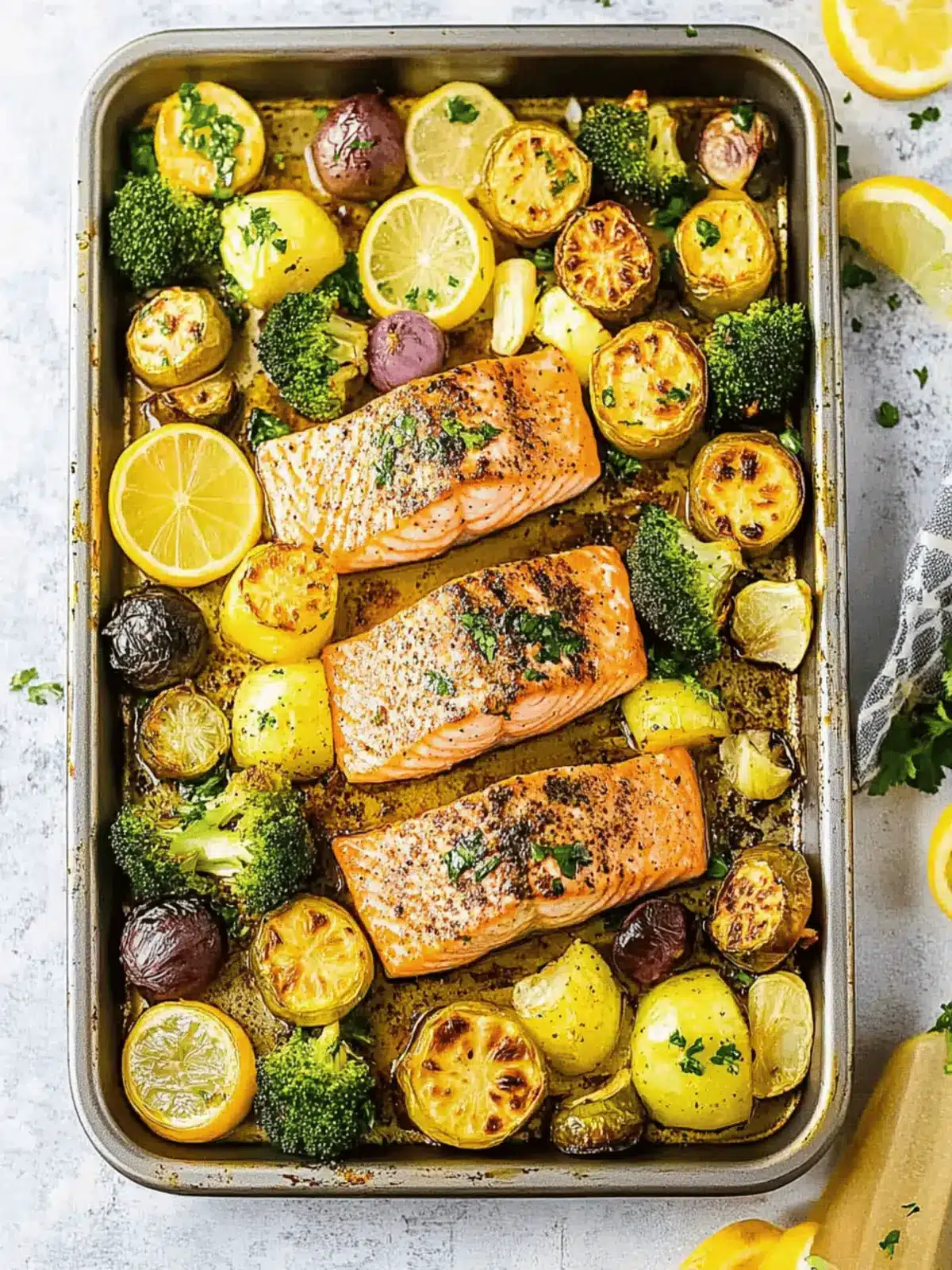 Sheet Pan Salmon and Vegetables
