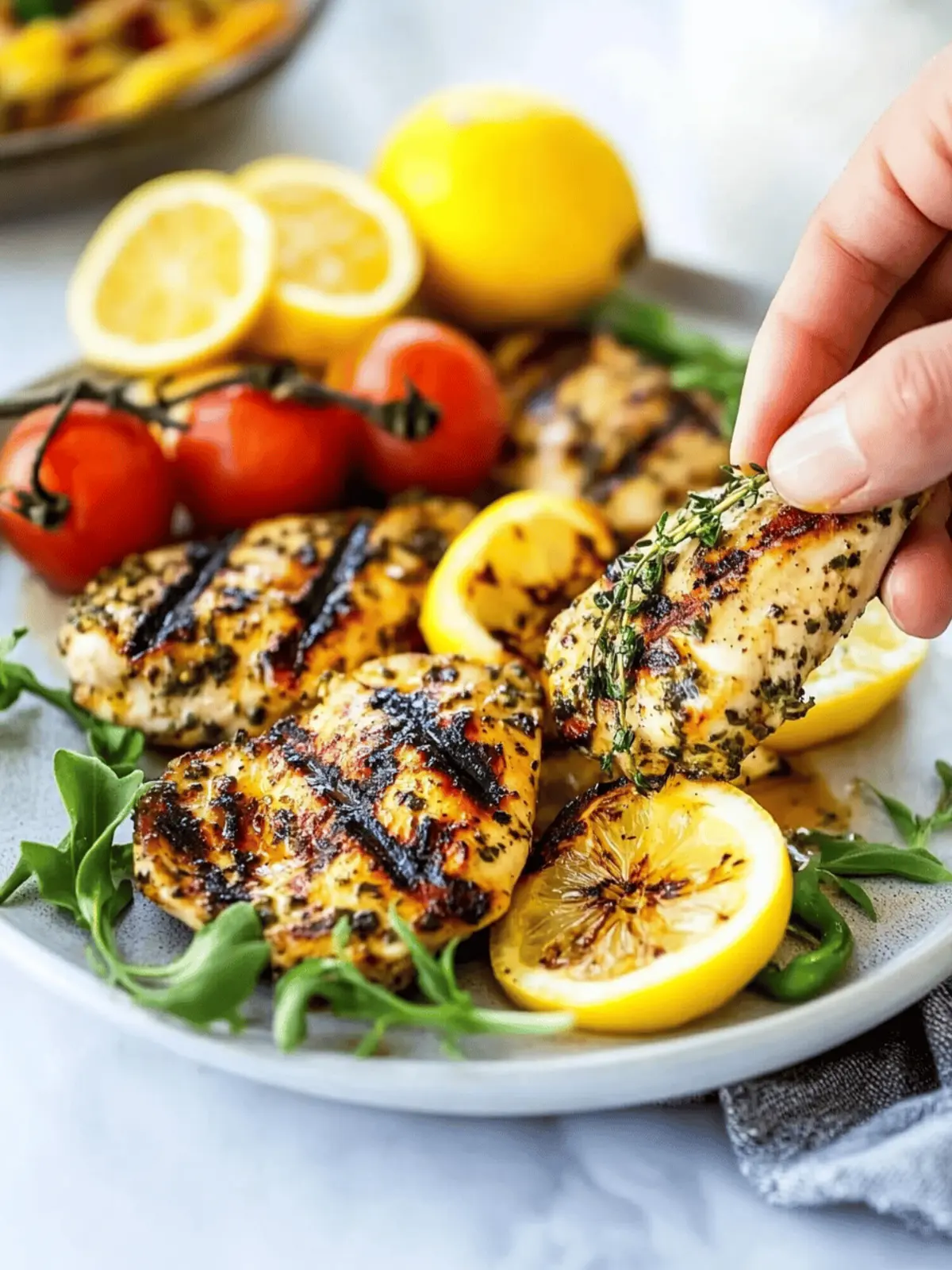 Grilled Lemon Herb Chicken