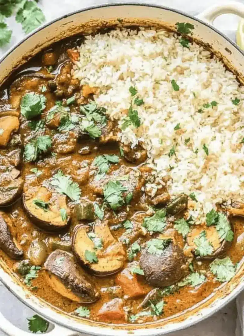 Vegan Portobello Mushroom Curry