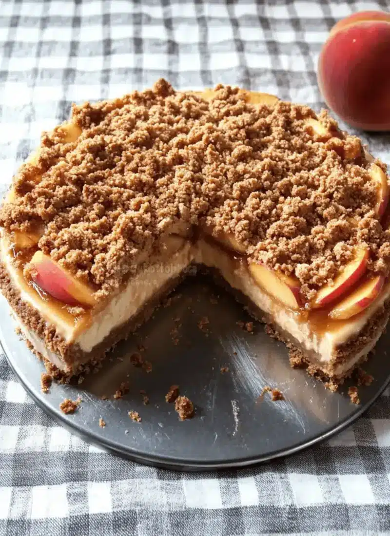 Peach Cobbler Cheesecake