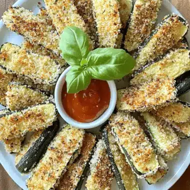 Crispy Baked Panko Crusted Zucchini and Summer Squash