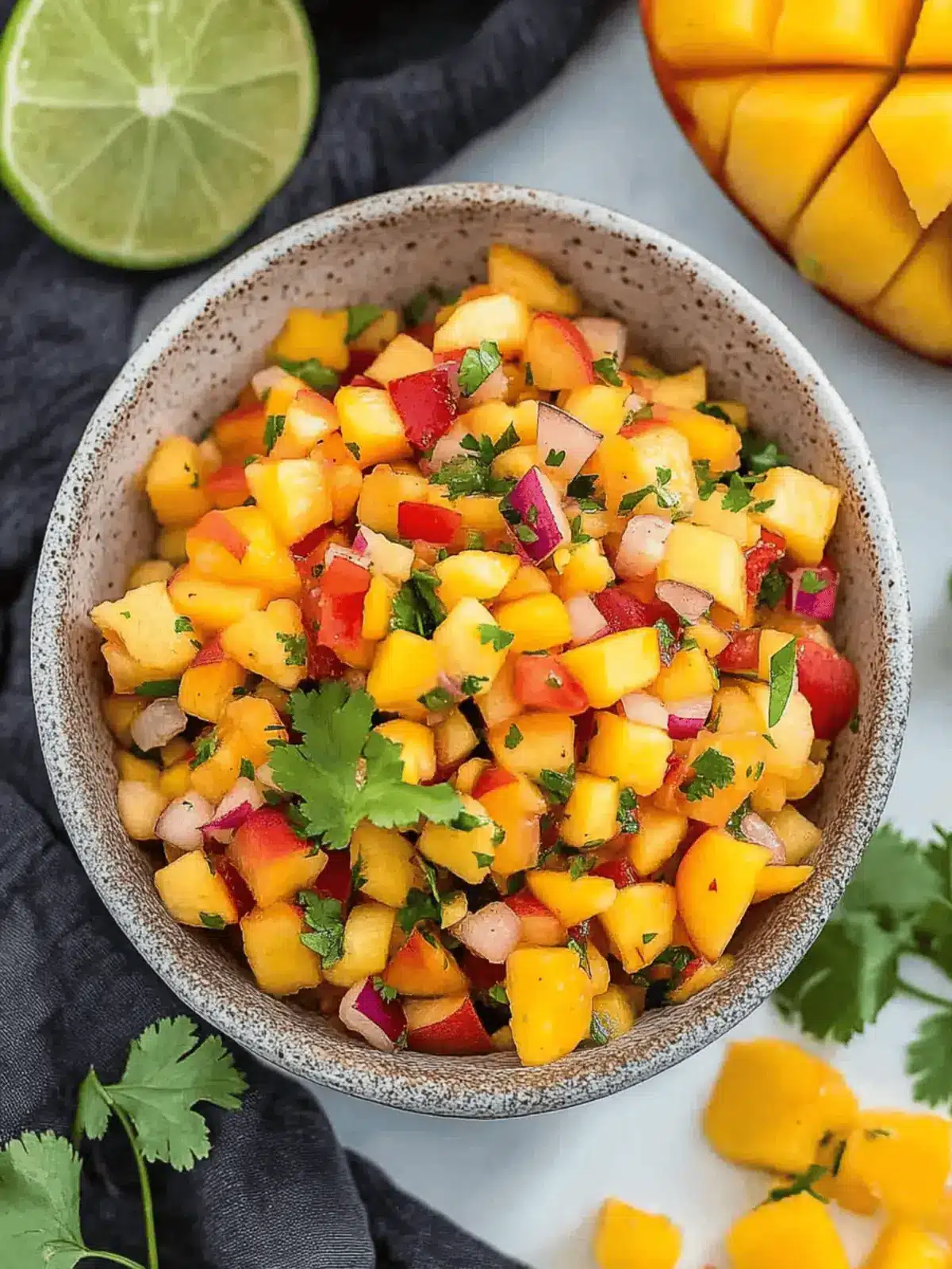 Peach Mango Salsa