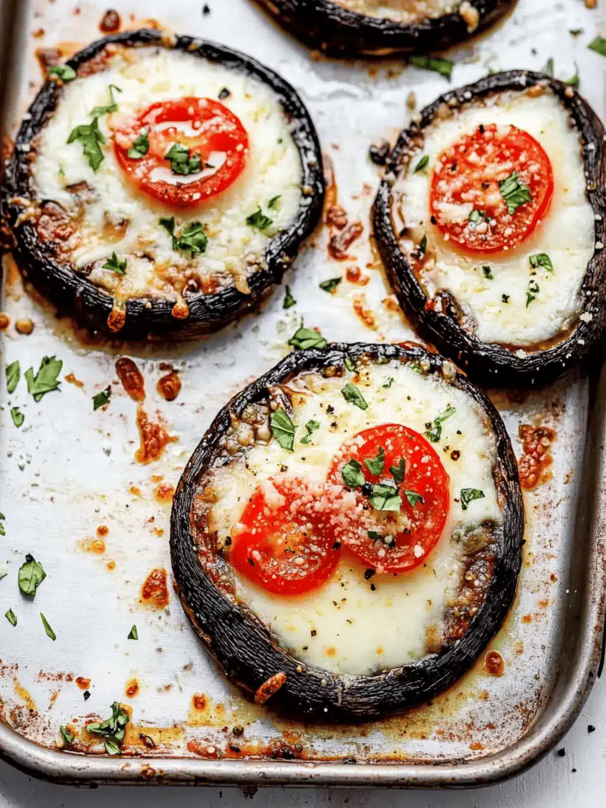 Portobello Mushroom Pizzas