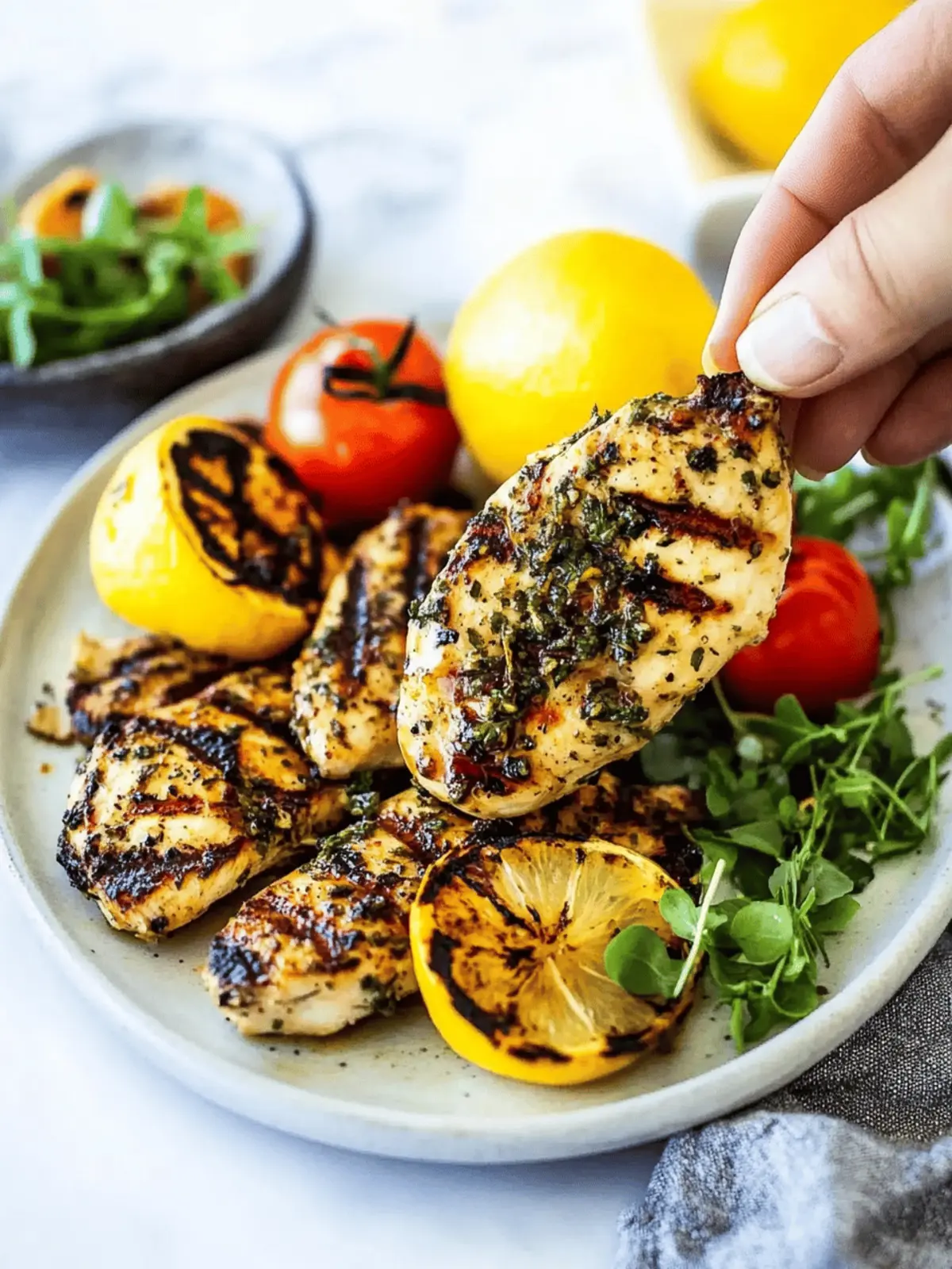 Grilled Lemon Herb Chicken
