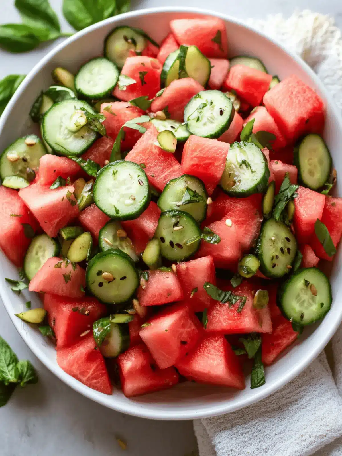Refresh Your Summer with Simple Watermelon and Cucumber Hydration Salad