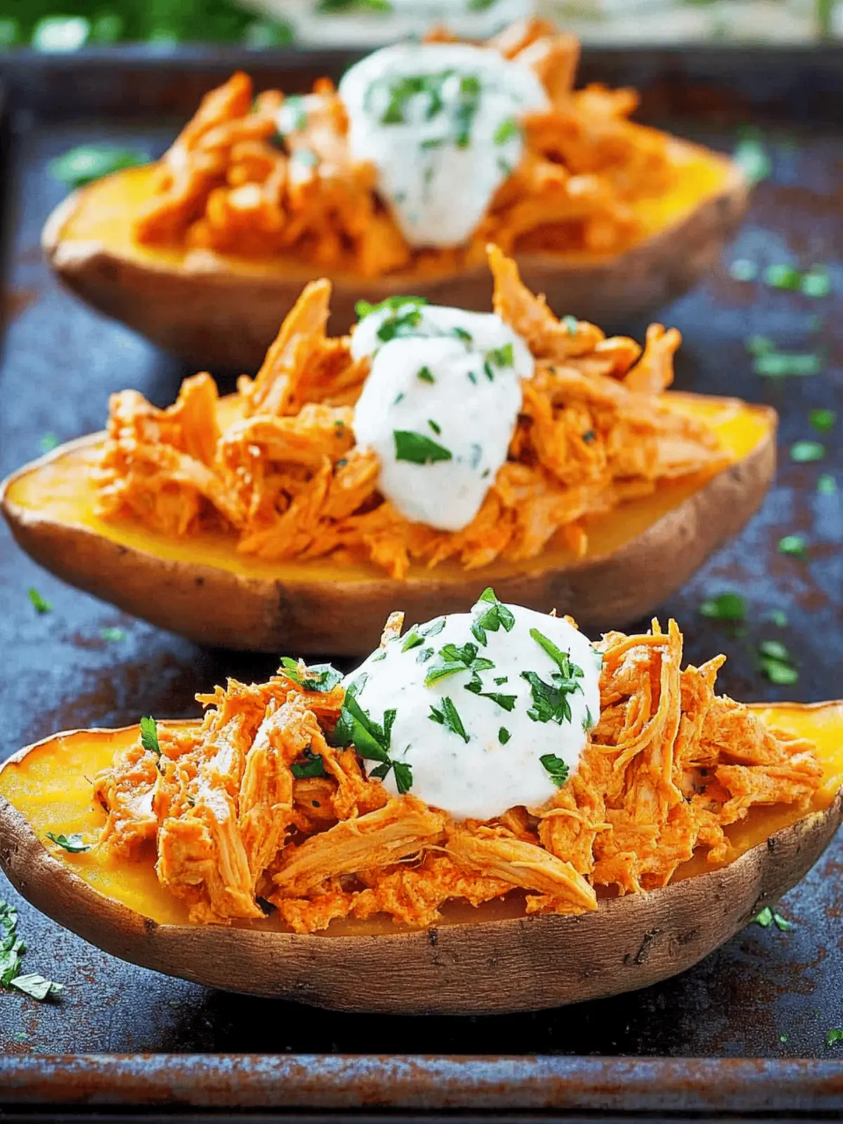 Buffalo Chicken Sweet Potato Recipe