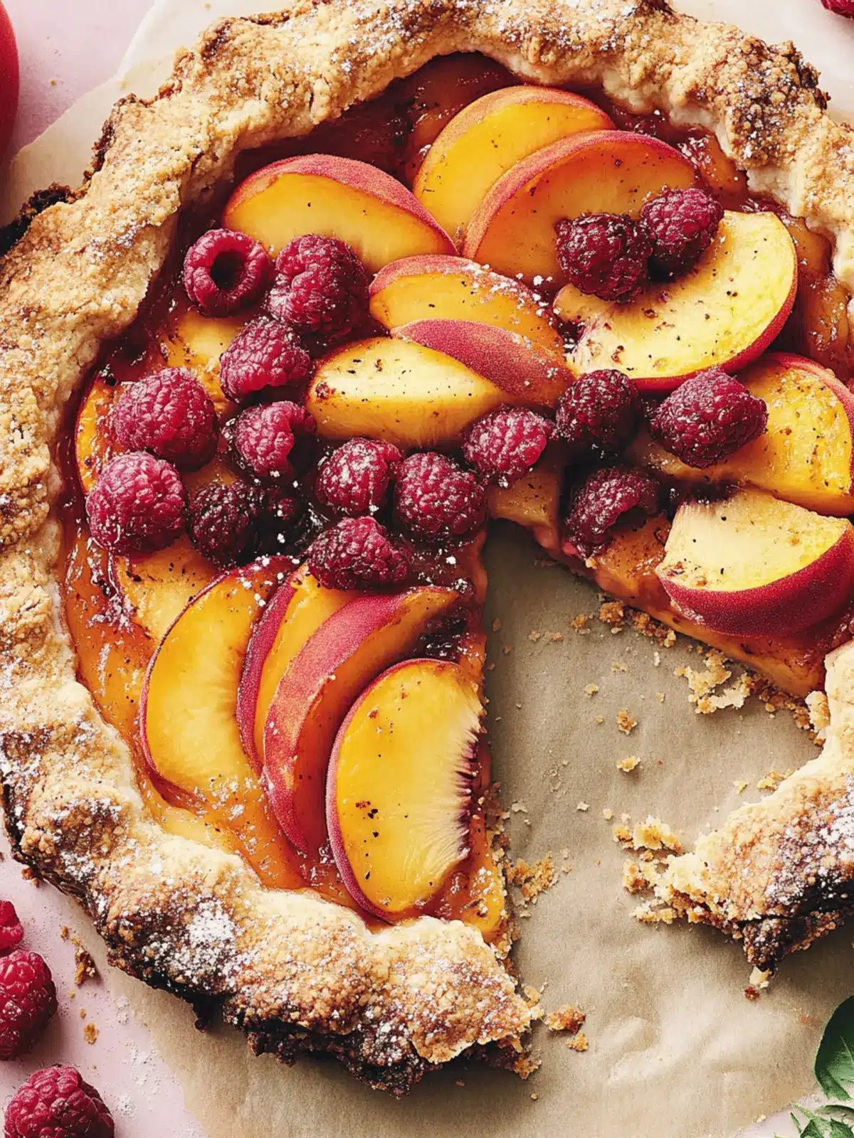 Mouthwatering Rustic Peach Tart with Flaky Crust Recipe