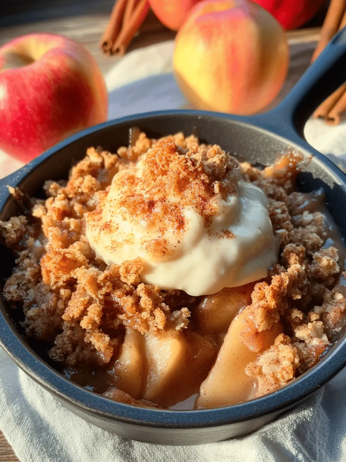 Sweet Cinnamon Apple Crisp