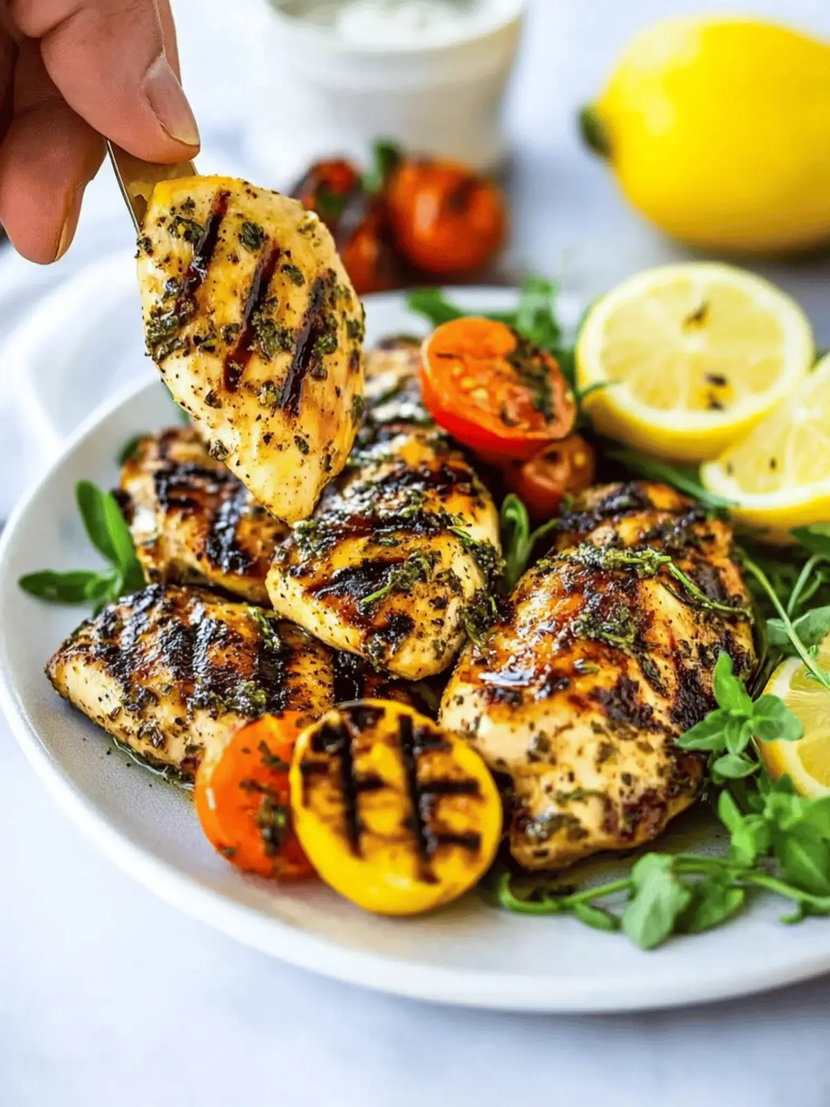 Grilled Lemon Herb Chicken